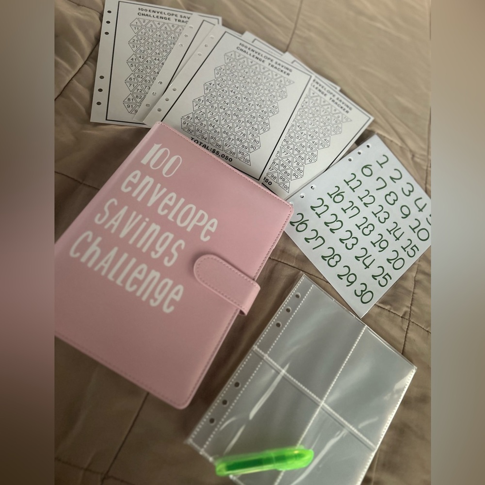 100 day envelope savings book